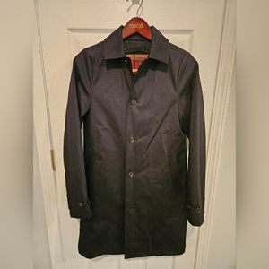 Jack Spade New York Insulated Trench Coat Navy Blue Size XS NWOT Retail $395